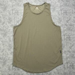 ASRV Silver-Lite Tank Top Mens XL Olive Green DSG-0146 Performance Gym